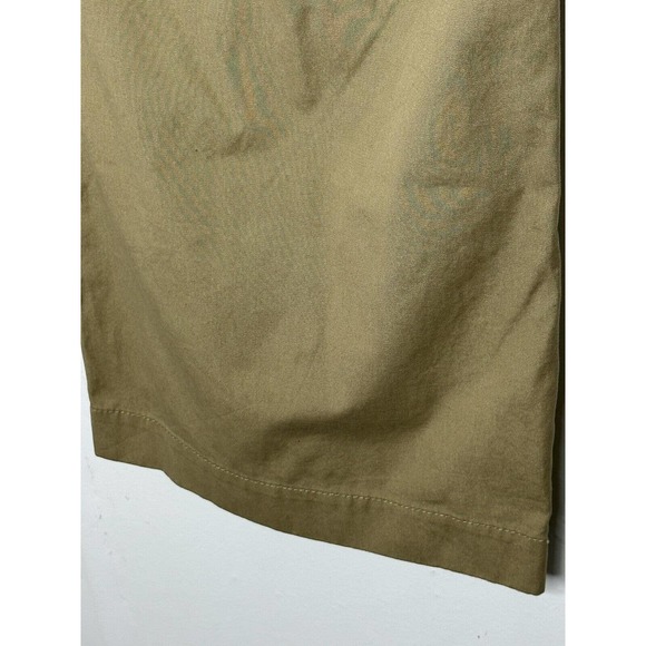 NWT Norma Kamali Womens Casual Chino Pant Size 16 Wide Leg Button Fly In Sand - Picture 10 of 12